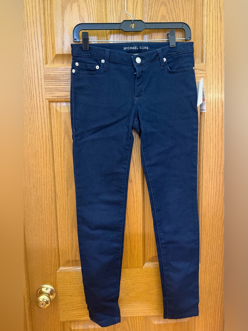 NWT MICHAEL KORS Women's Indigo Stone Wash Skinny Jeans Size 2